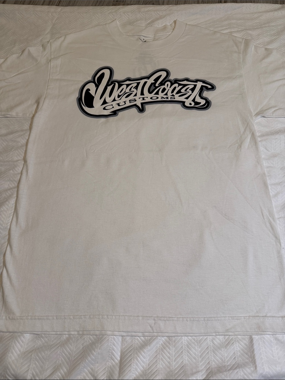 West Coast, White Short Sleeve Logo Tee